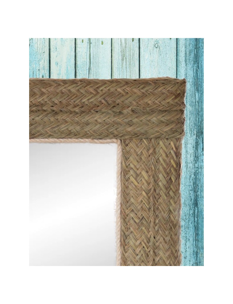 Specchio sparto naturale 68x5x68 naturale | Sottovento