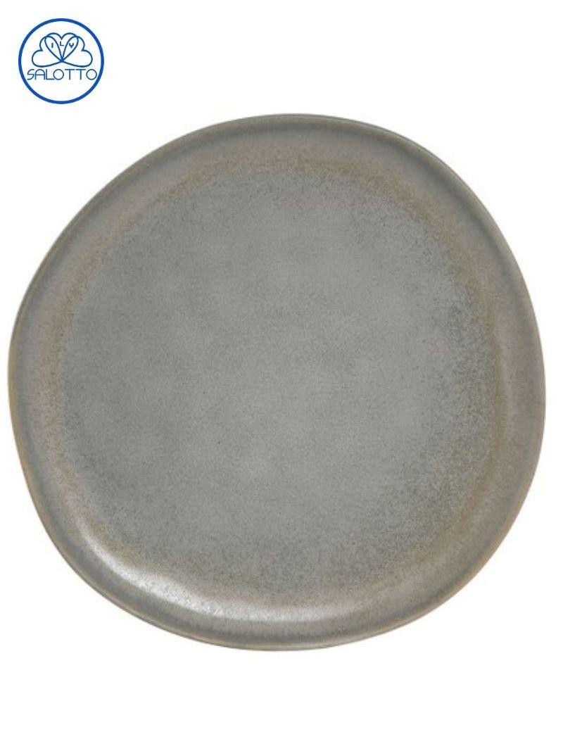 Plato gres esmaltado desgastado verde claro | Sottovento