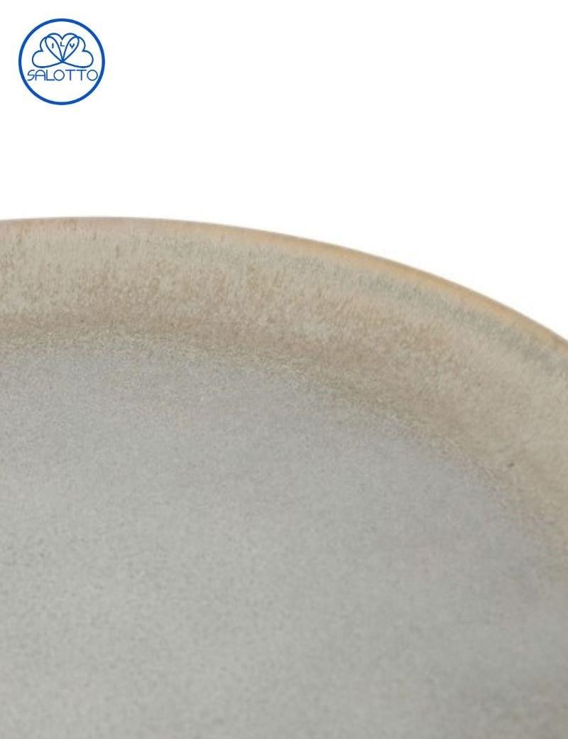 Plato gres esmaltado desgastado verde claro | Sottovento