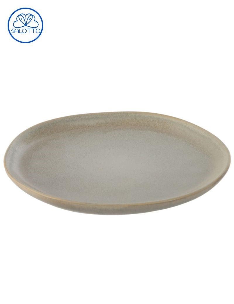 Plato gres esmaltado desgastado verde claro | Sottovento