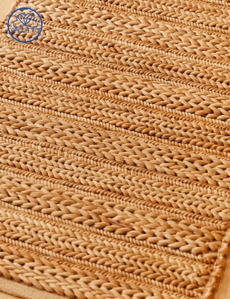 Tappeto in iuta naturale intrecciato a mano | Sottovento