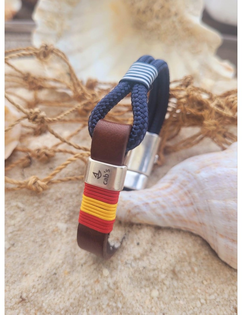 Bracelet nœud de corde bleu marine | Sottovento