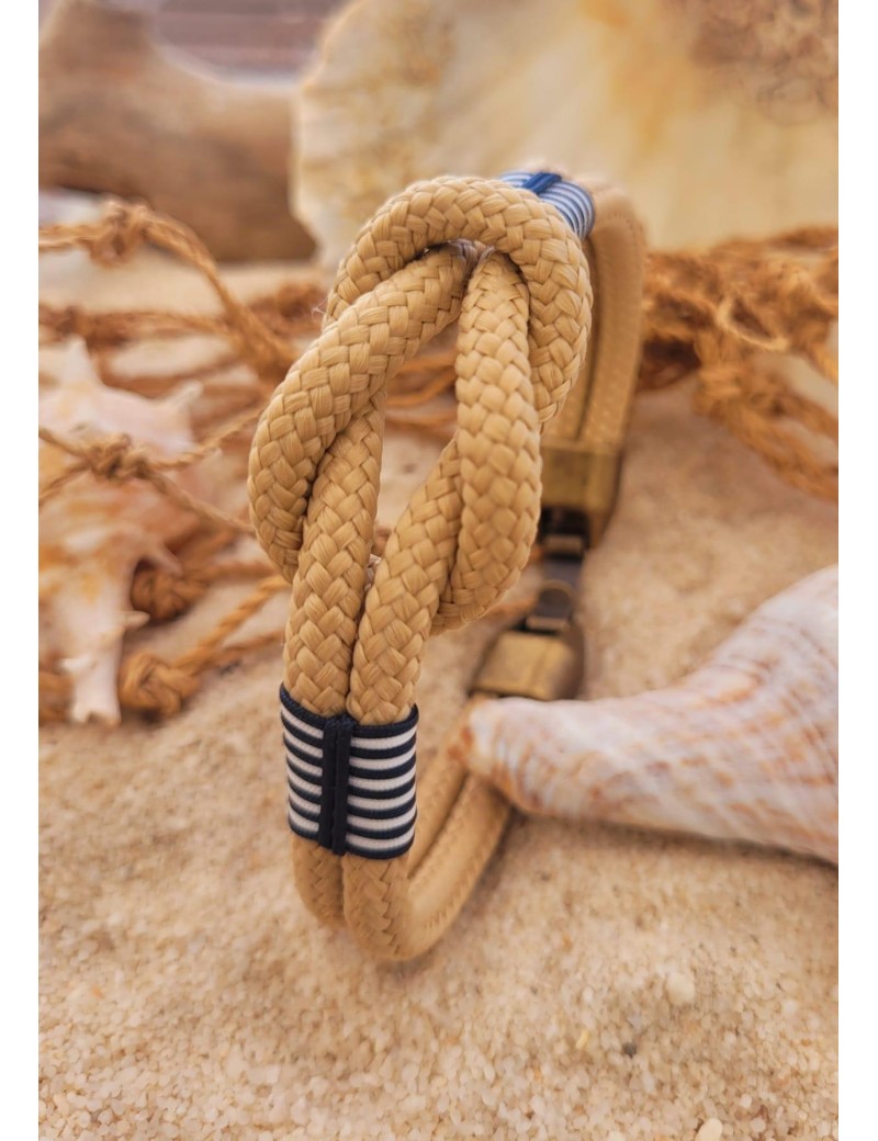 Bracelet nautique nœud sable sable | Sottovento