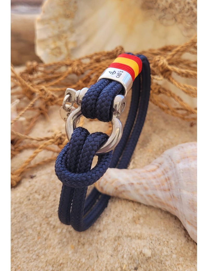 Brazalete náutico estribo España azul marino | Sottovento