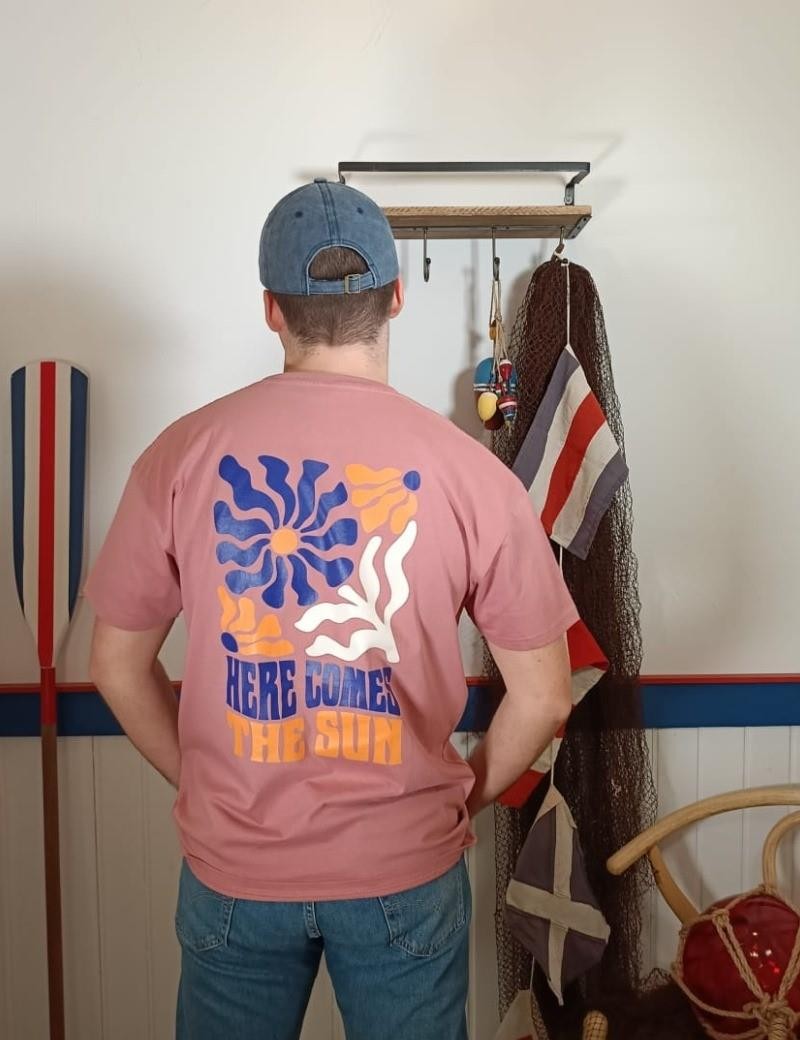 T-Shirt Here Comes the Sun pink | Sottovento