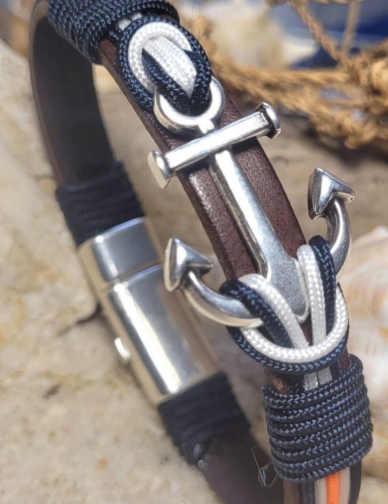 Pulsera nautica ancla laranja | Sottovento