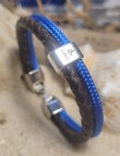 Bracelet Nautique Cuir Tressé