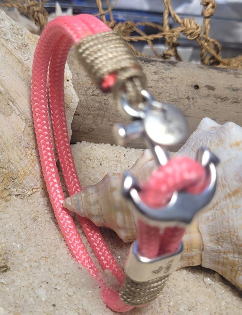 Ankerkabel-Armband rosa | Sottovento