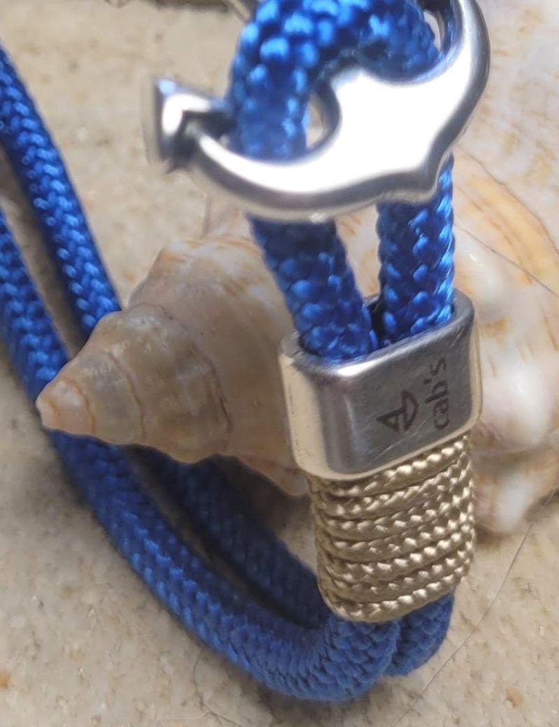 Royal blue anchor rope bracelet | Sottovento