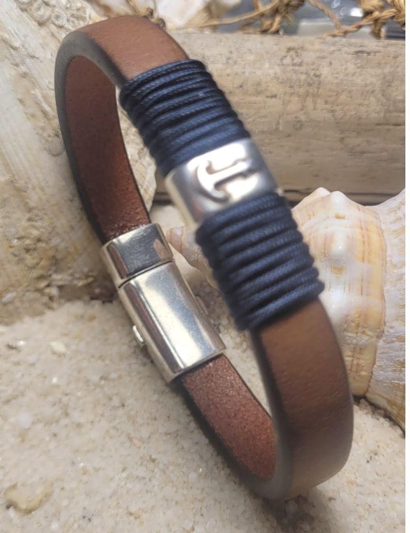 Maritime anchor rope bracelet navy blue | Sottovento