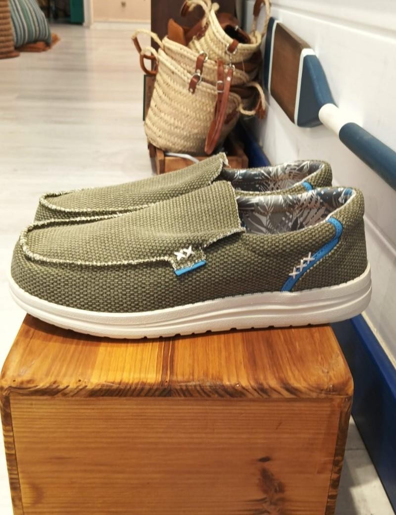 Náutico pala tejido verde khaki | Sottovento