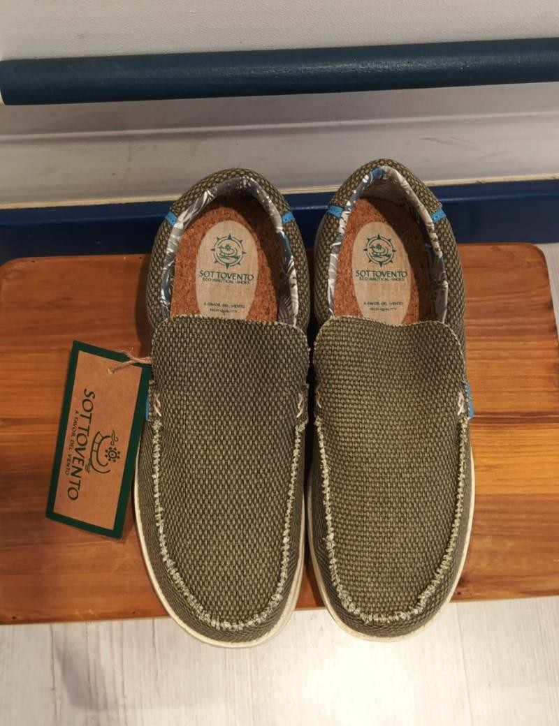 Náutico pala tejido verde khaki | Sottovento