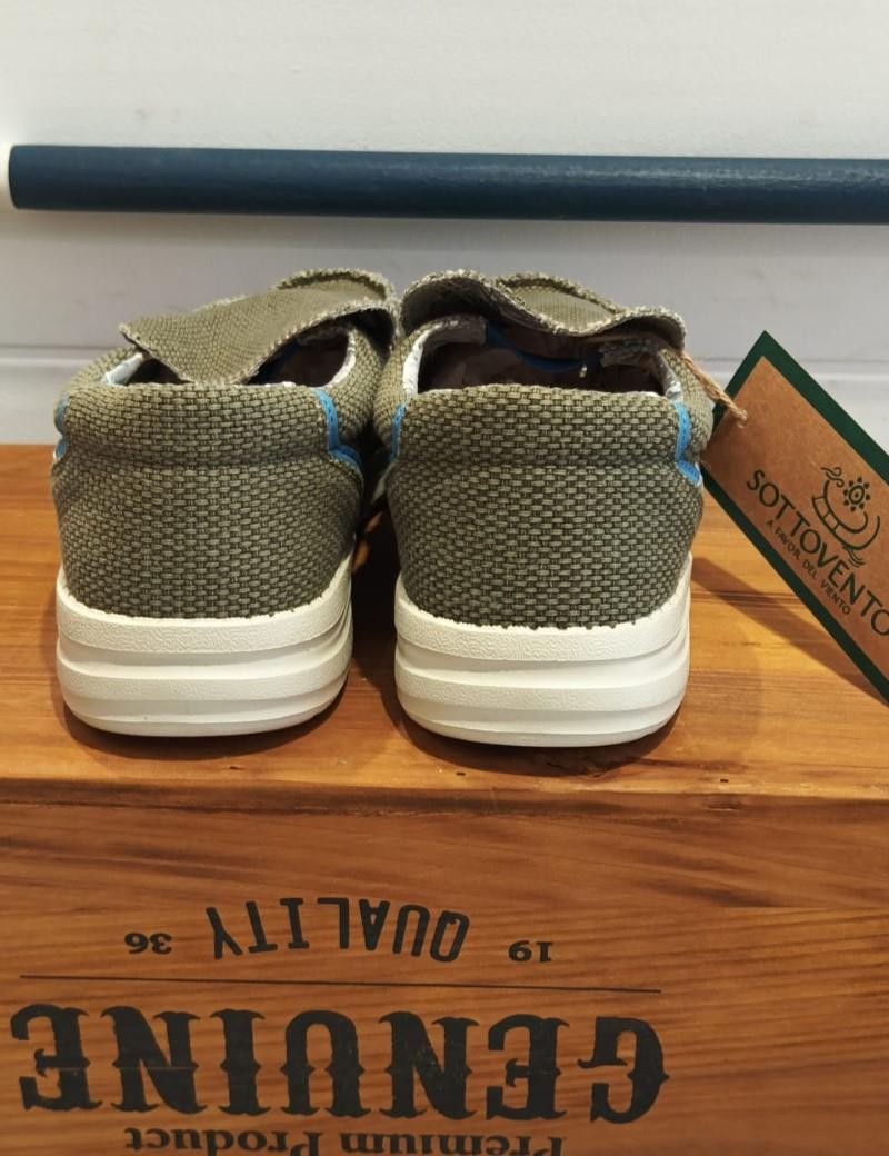 Náutico pala tejido verde khaki | Sottovento