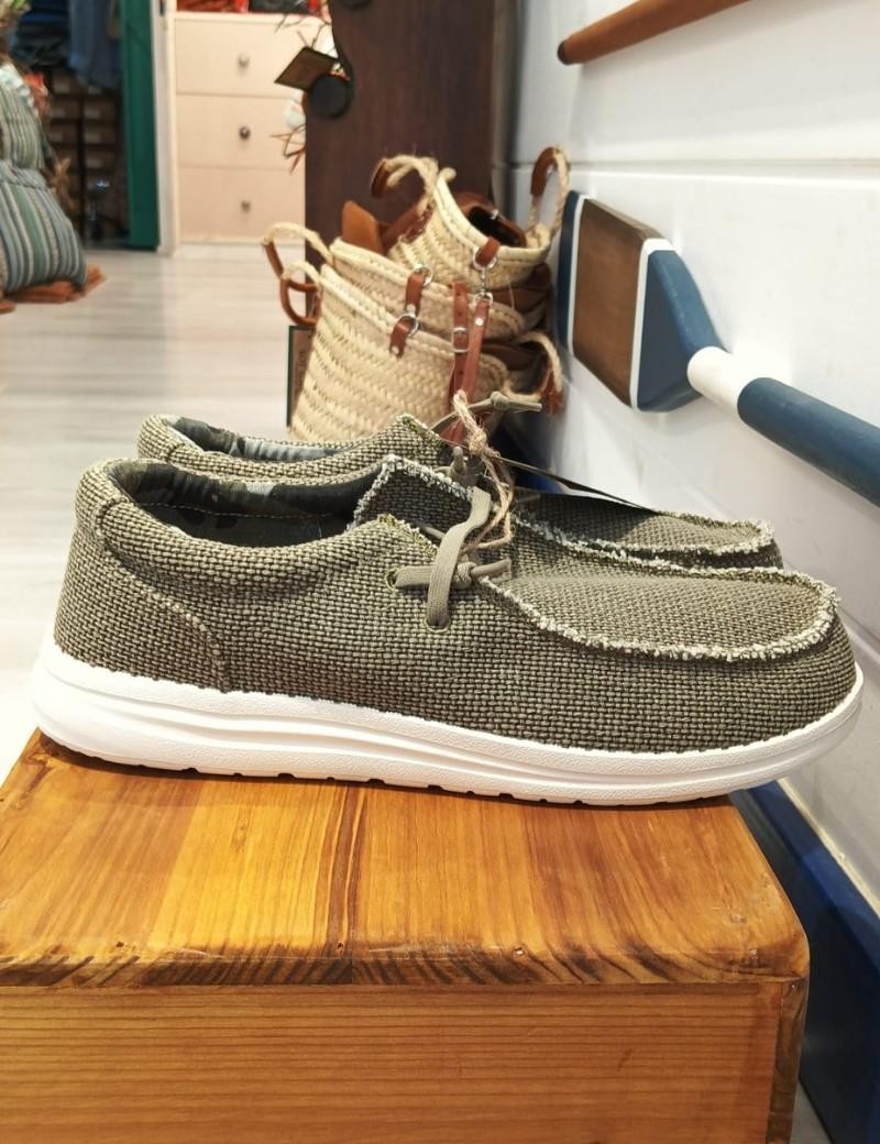 Náutico cordon tejido verde khaki | Sottovento