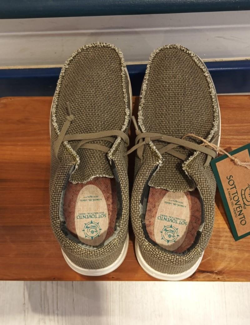 Náutico cordon tejido verde khaki | Sottovento