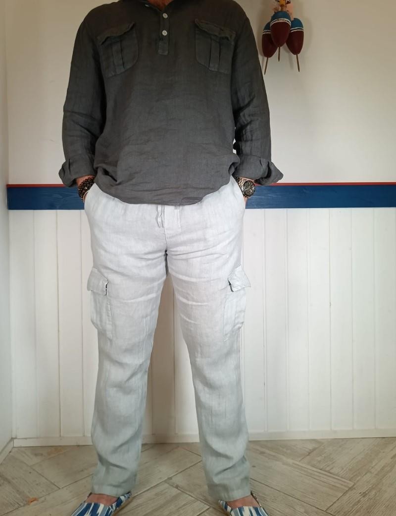 Helle Leinen Cargo-Hose | Sottovento