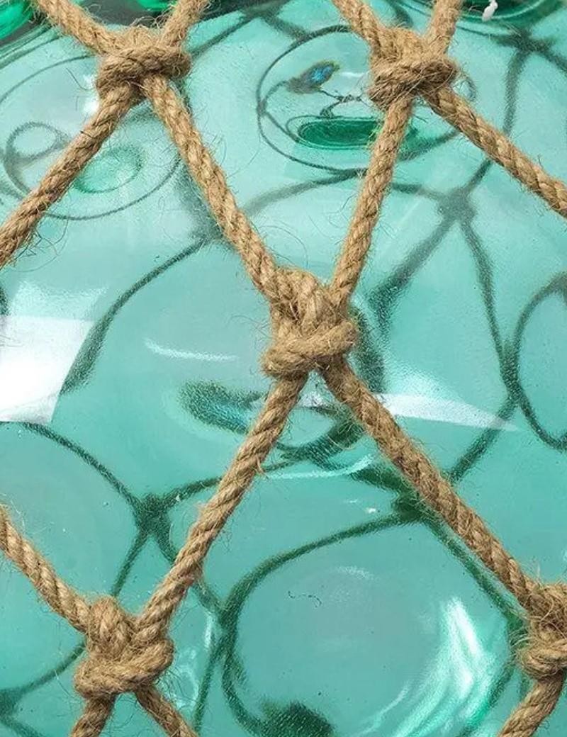 Lámpara techo boya de cristal verde agua | Sottovento