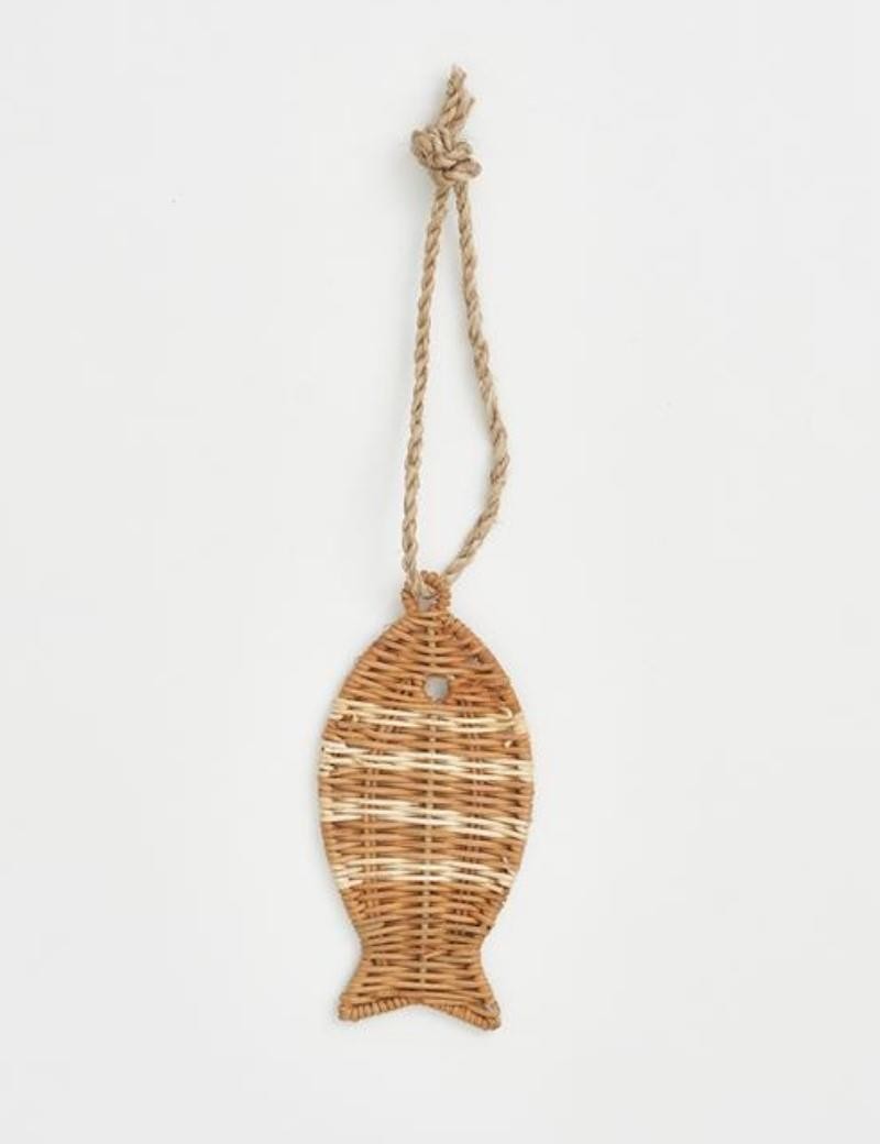 Natürlicher Fisch Rattanhänger | Sottovento