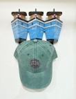 Gorra SOTTOVENTO verde bordado morado