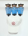 Gorra SOTTOVENTO blanca bordado rojo