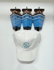 Gorra SOTTOVENTO blanca bordado verde