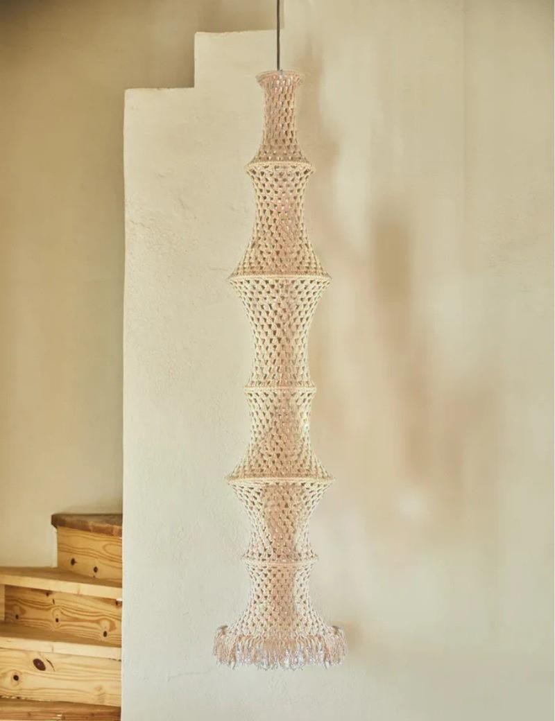 Plafonnier au crochet 30 x 180 cm. écru | Sottovento