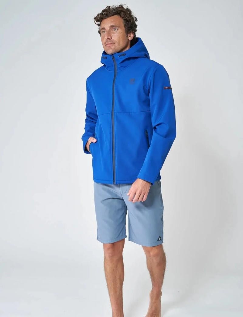 Veste marin à capuche bleu royal | Sottovento