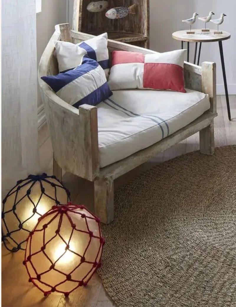 Boje Lampe Seil rot rot | Luv