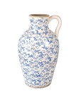 Jarrón de Porcelana Mediano con Asa Estilo Antiguo