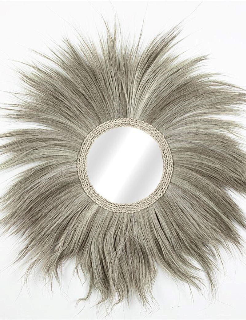 Espejo boho chic en rayung natural – diseño artesanal natural | Sottovento