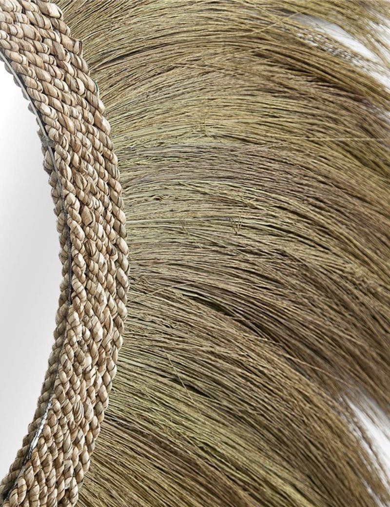 Espejo boho chic en rayung natural – diseño artesanal natural | Sottovento