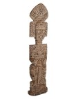 Tótem Tribal en Madera Natural – Escultura Étnica Decorativa