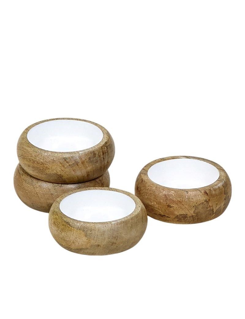 Bol en madera esmaltada liso blanco | Sottovento