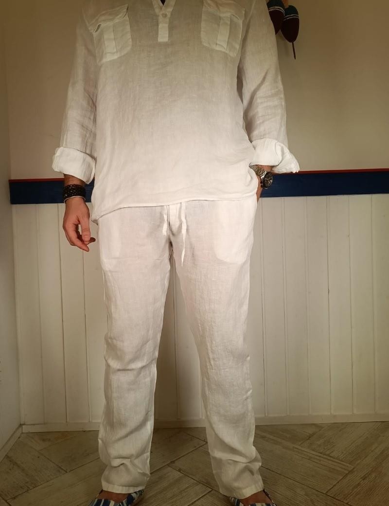 Pantalón lino branco | Sottovento