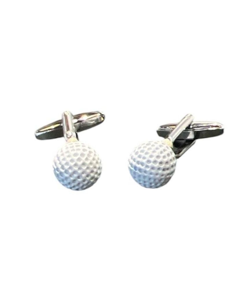 Gemelos bola golf esmaltado blanco blanco | Sottovento
