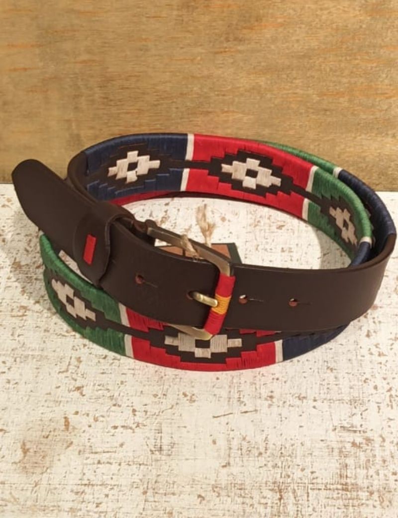 Cinturón piel polo argentino multicolor | Sottovento