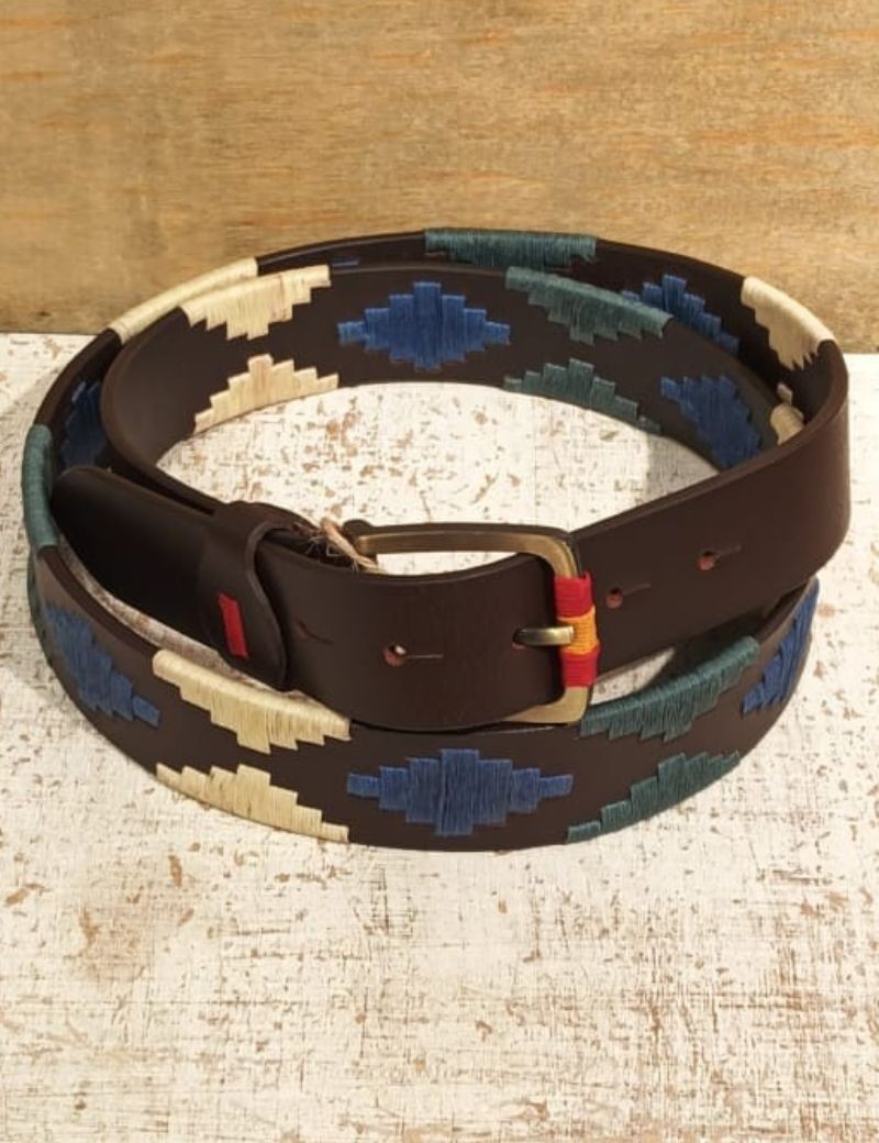 Cinturón piel polo argentino multicolor | Sottovento