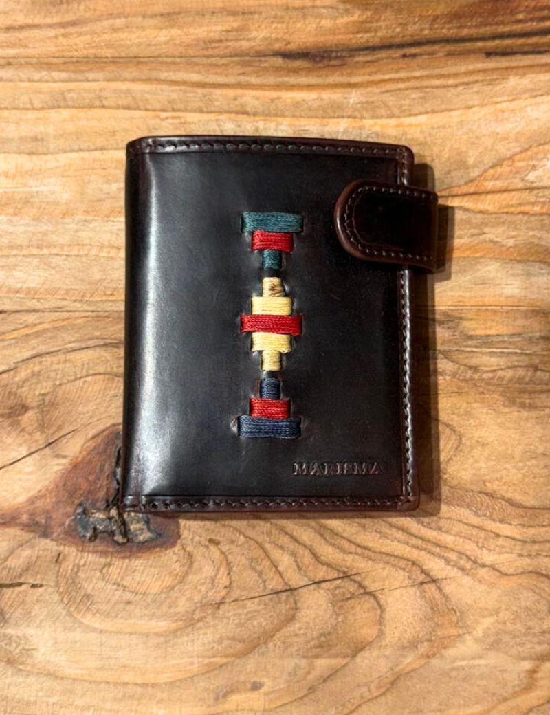 Multicolor Argentine polo leather wallet | Sottovento