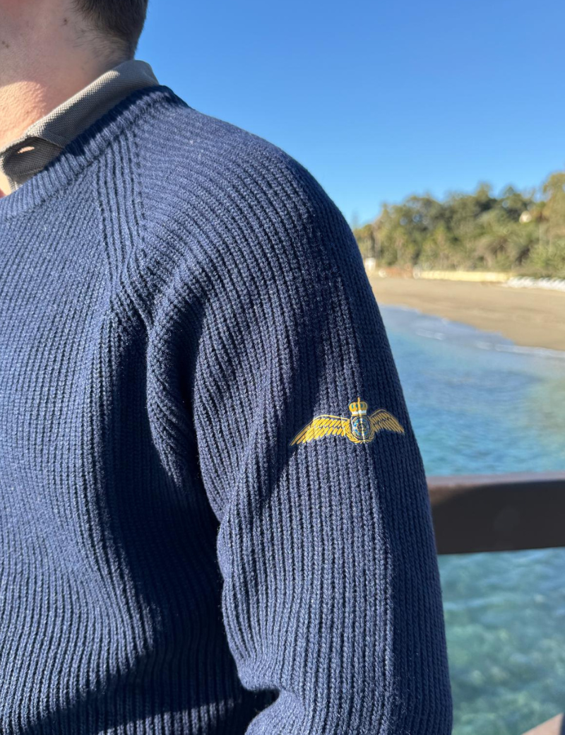 Navy blue fisherman's jersey | Sottovento