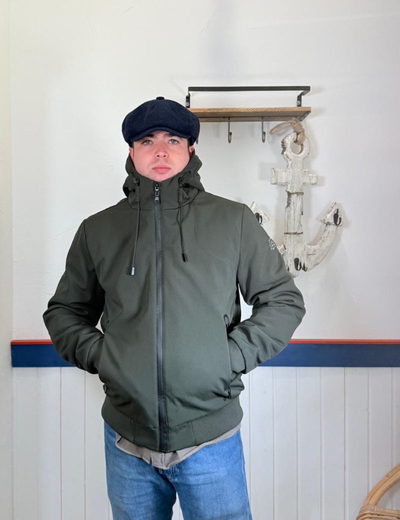 Veste bomber soft shell verde | Sottovento