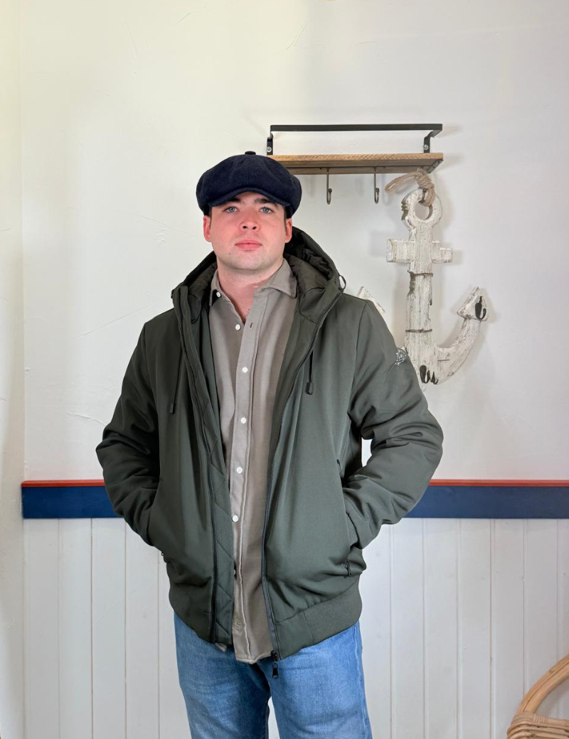Grüne Softshell-Bomberjacke | Sottovento
