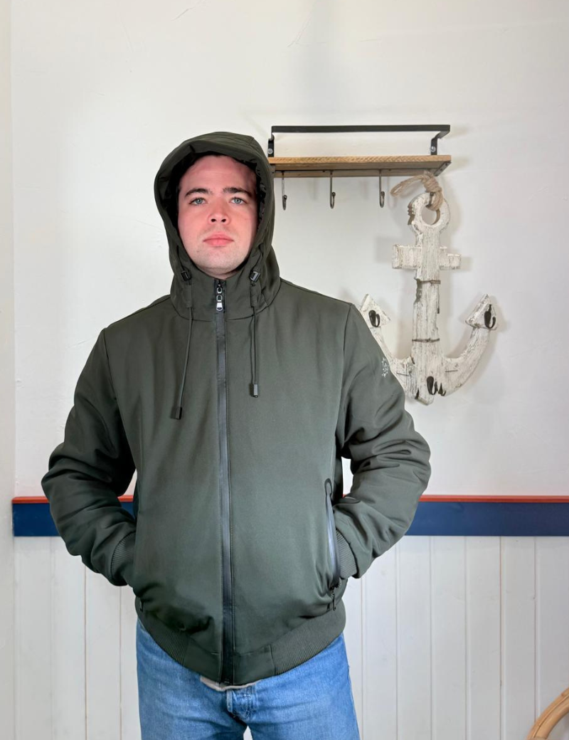 Grüne Softshell-Bomberjacke | Sottovento
