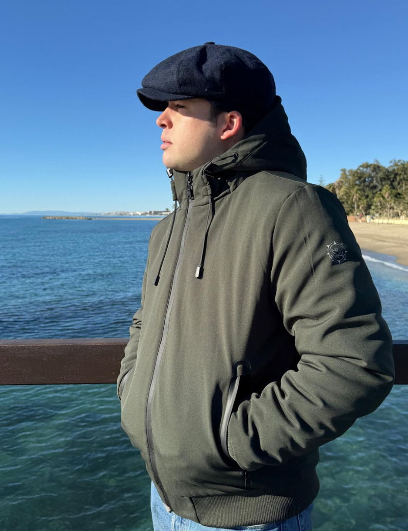 Grüne Softshell-Bomberjacke | Sottovento