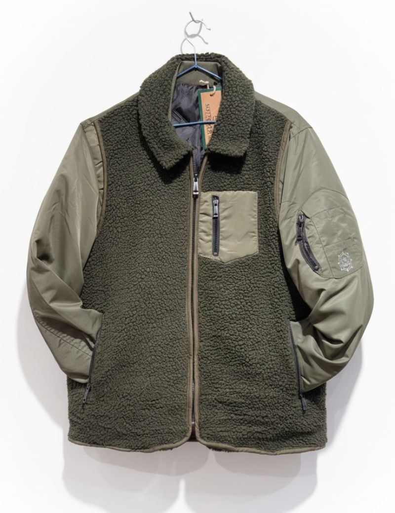 Bomber en nylon vert mouton | Sottovento