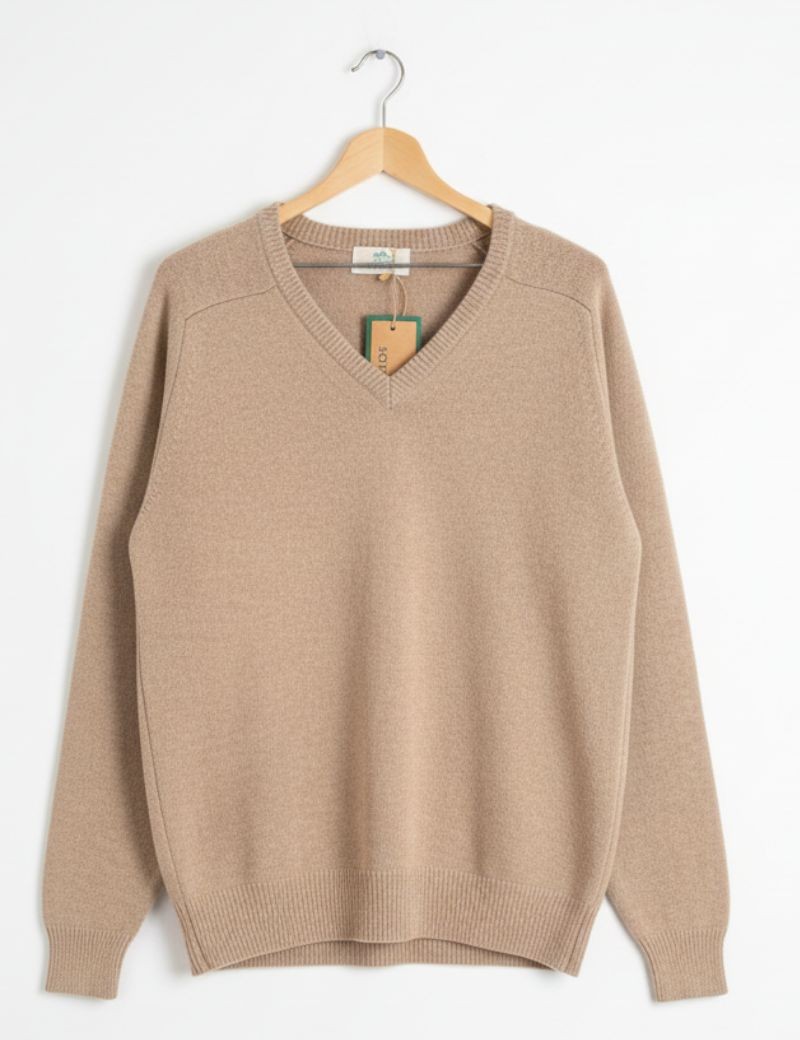 Jersey pico lana lambswool beige | Sottovento