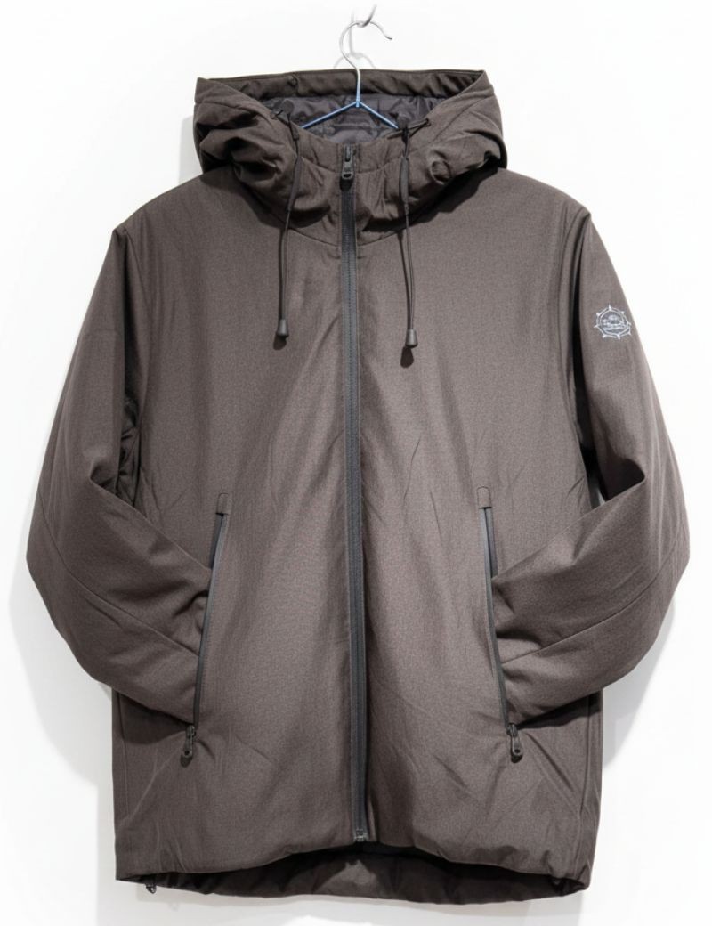 Parka mit Reißverschluss und Kapuze schwarz | Sottovento