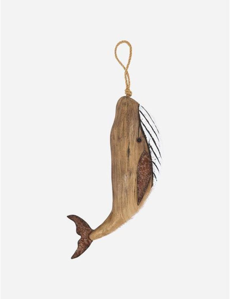Colgante ballena de madera naturel | Sottovento