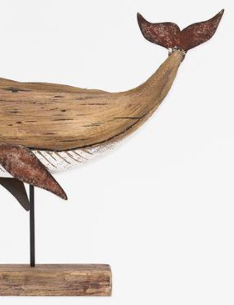 Ballena de madera con base naturel | Sottovento