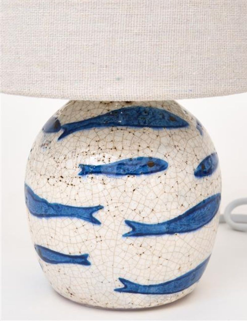 Lámpara peces de ceramica bleu | Sottovento