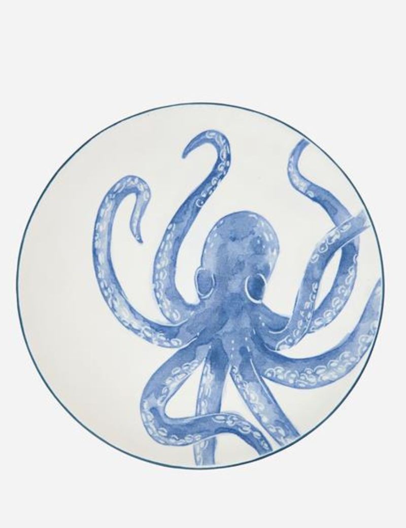 Plato grande pulpo azul | Sottovento